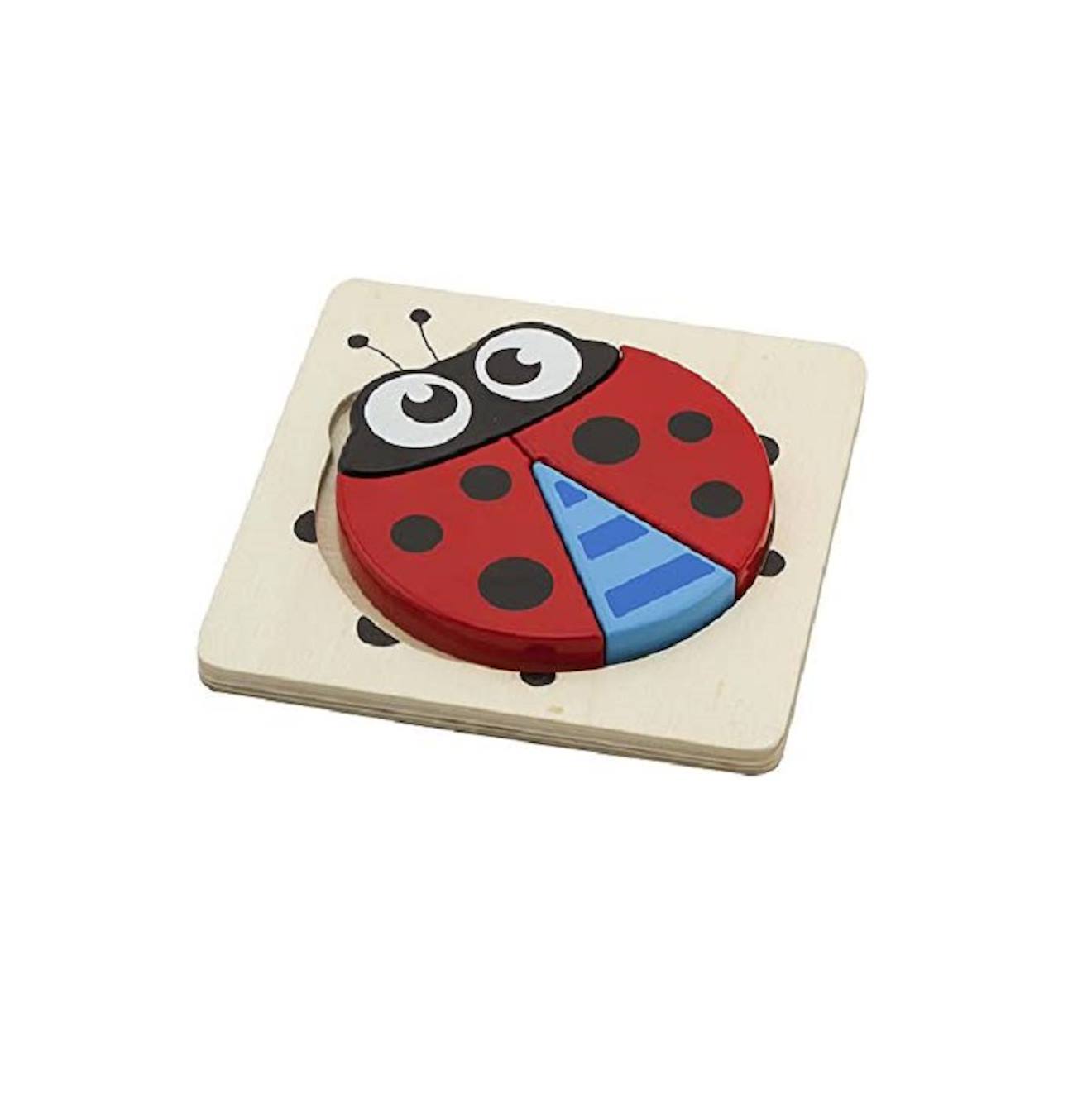 Mini puzzle coccinelle rouge