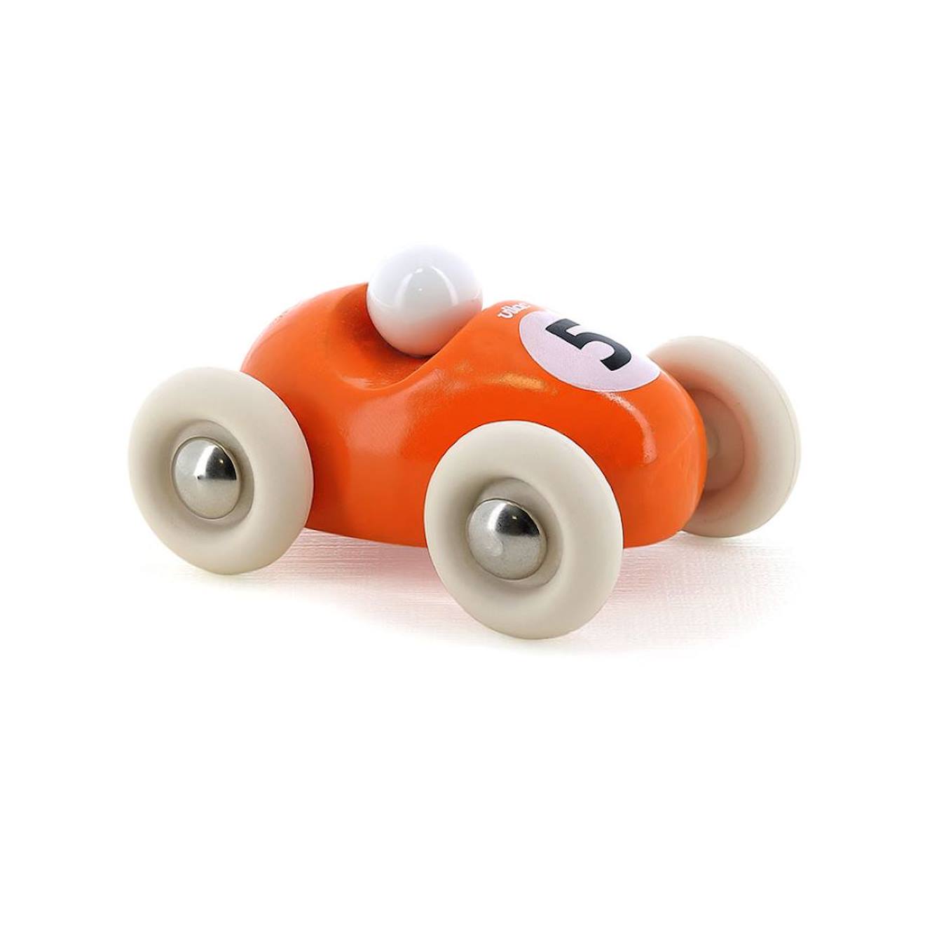 Mini roadster en bois orange
