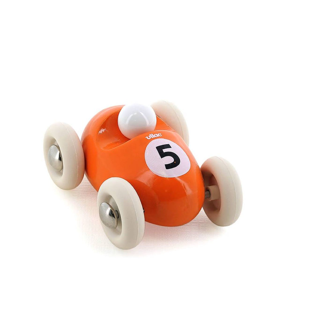 Mini roadster en bois orange