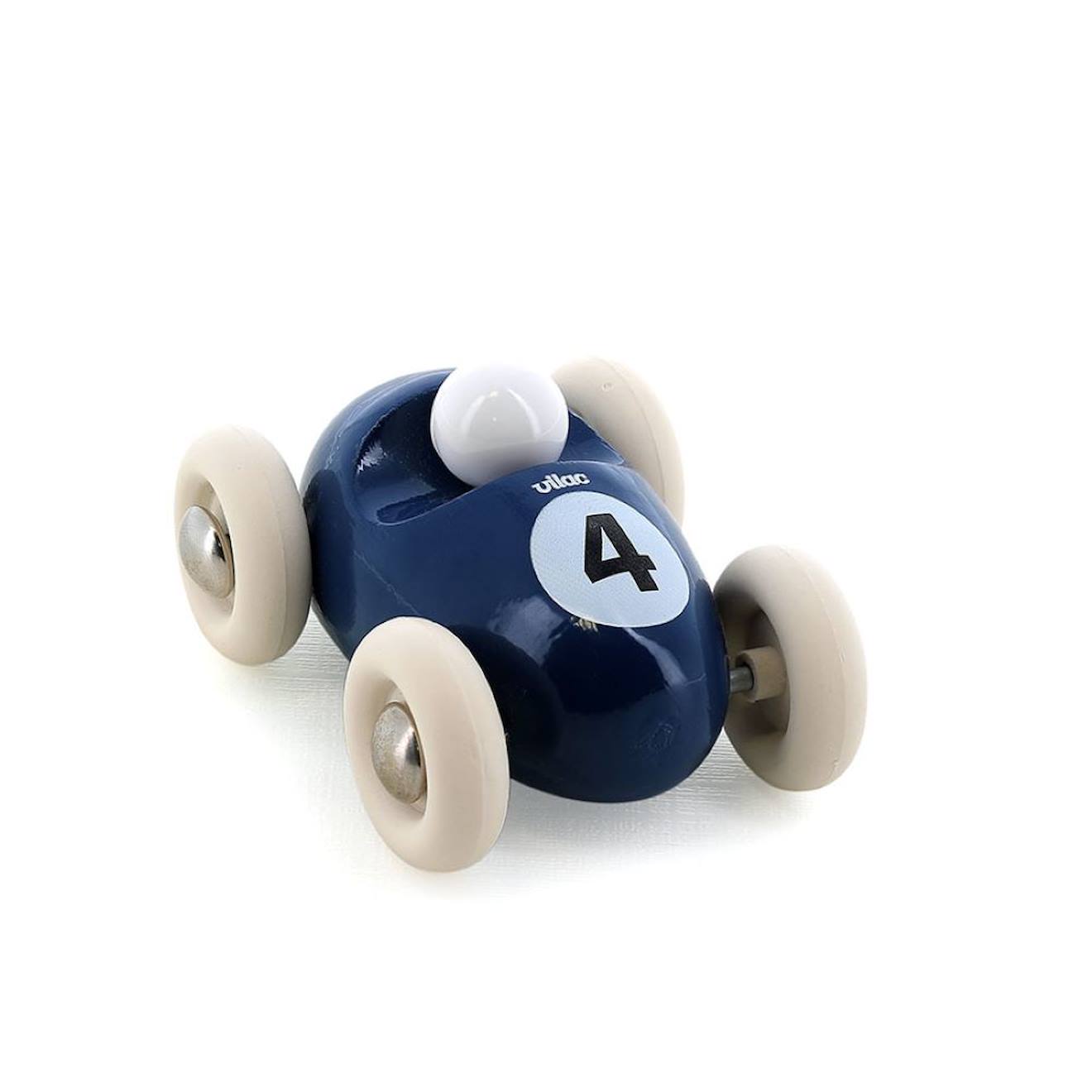 Mini roadster en bois bleu