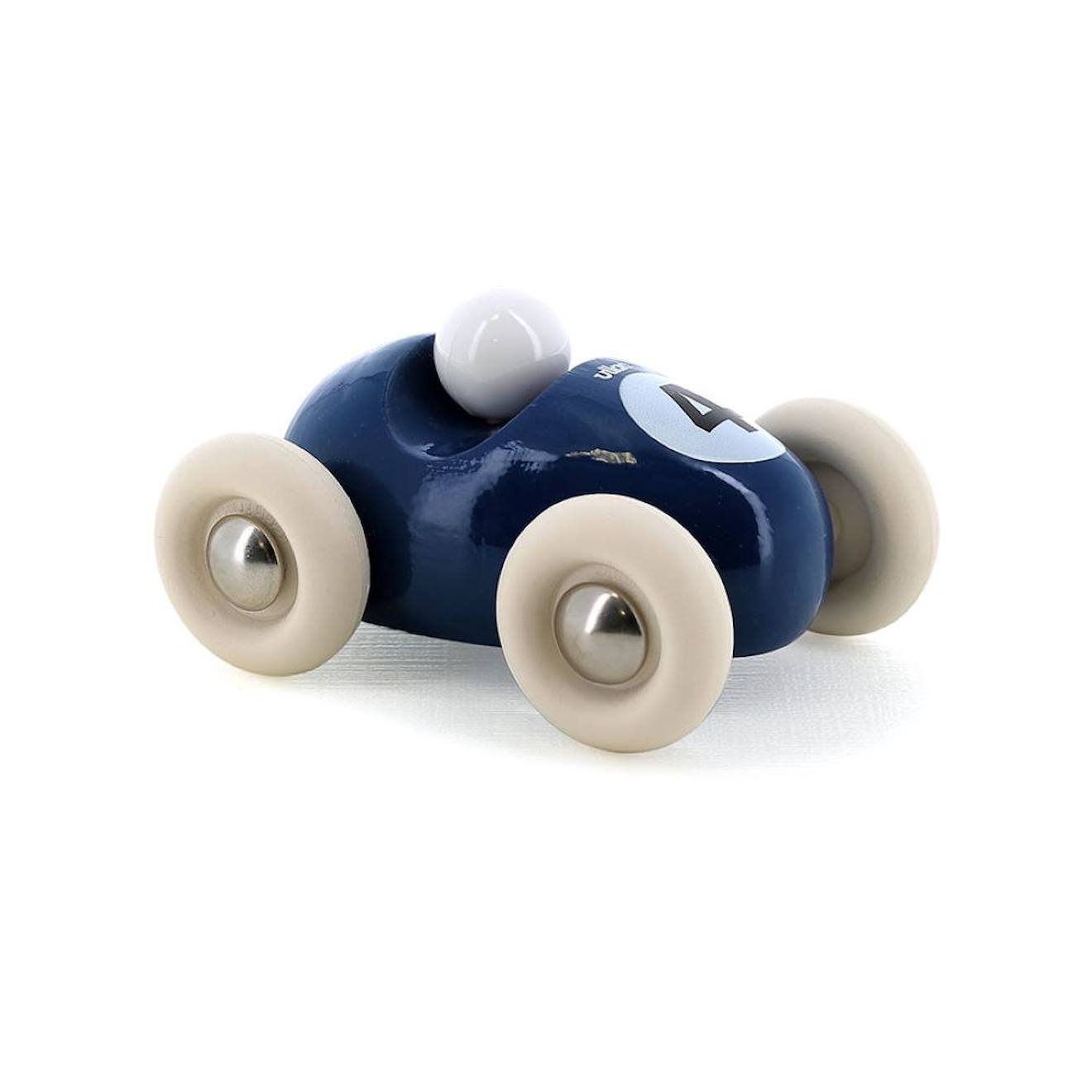 Mini roadster en bois bleu