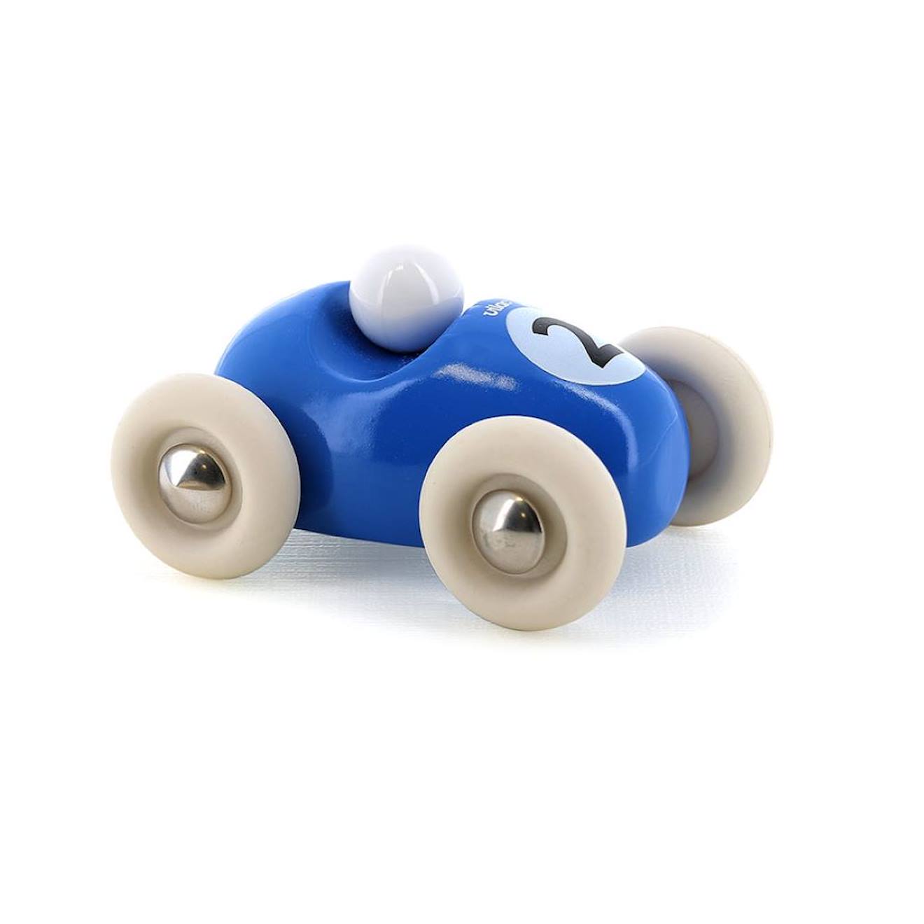 Mini roadster en bois bleu