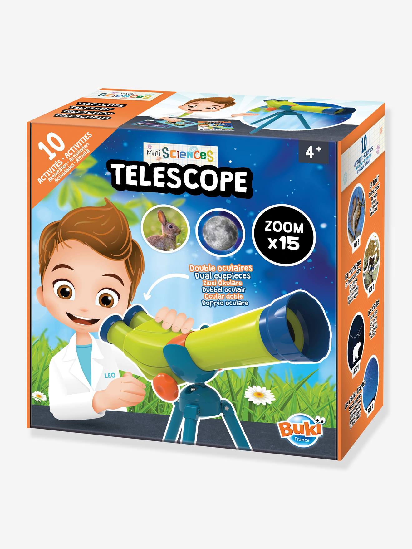 Mini sciences - télescope - vert