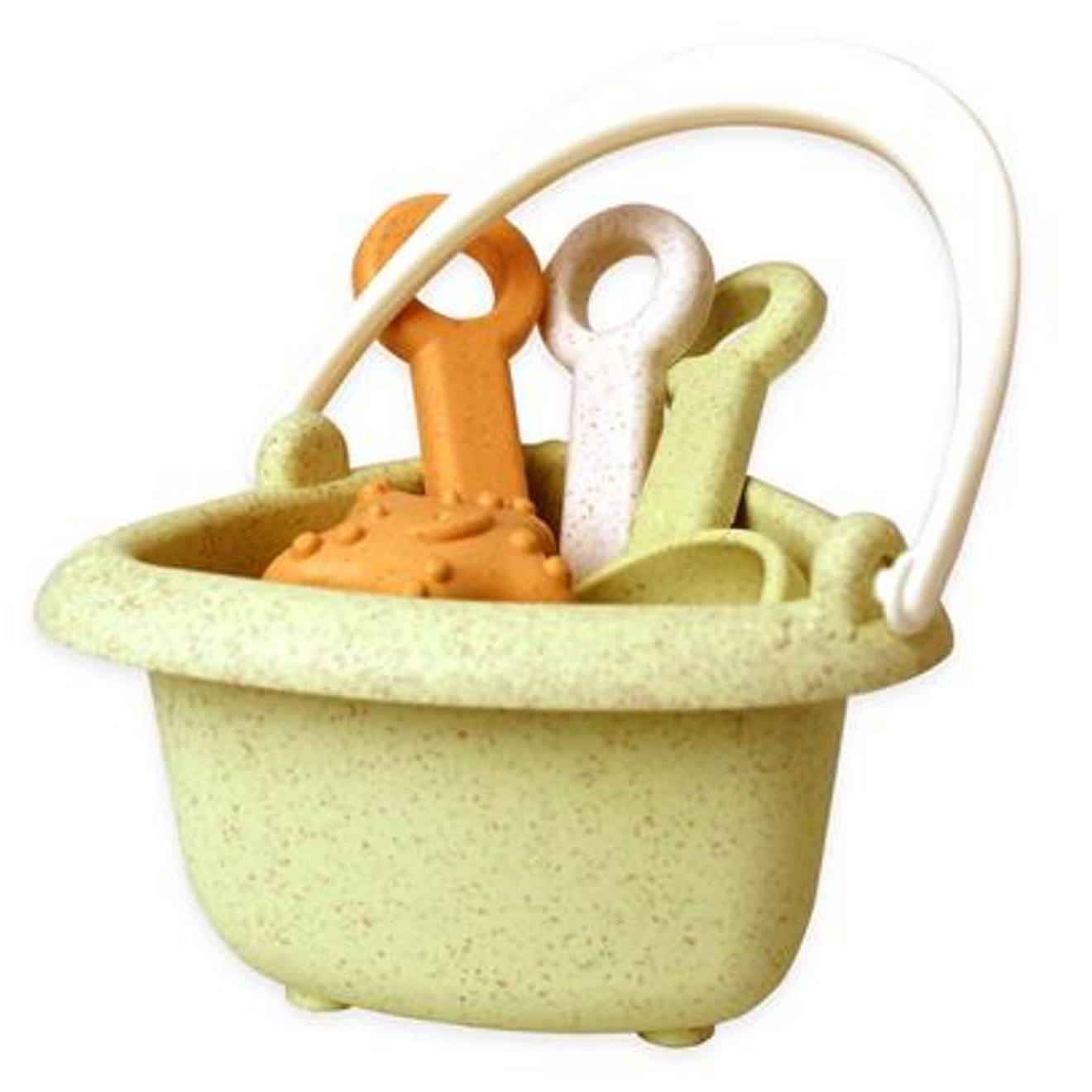 Mini set de plage & jardin - 7 pièces en paille de blé multicolore