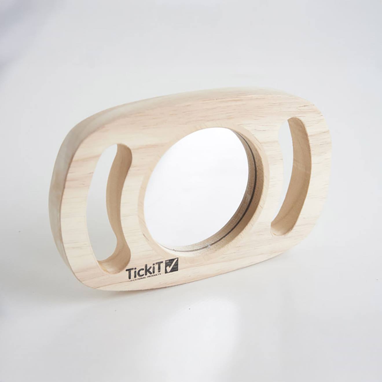 Miroir auto réfléchissant beige