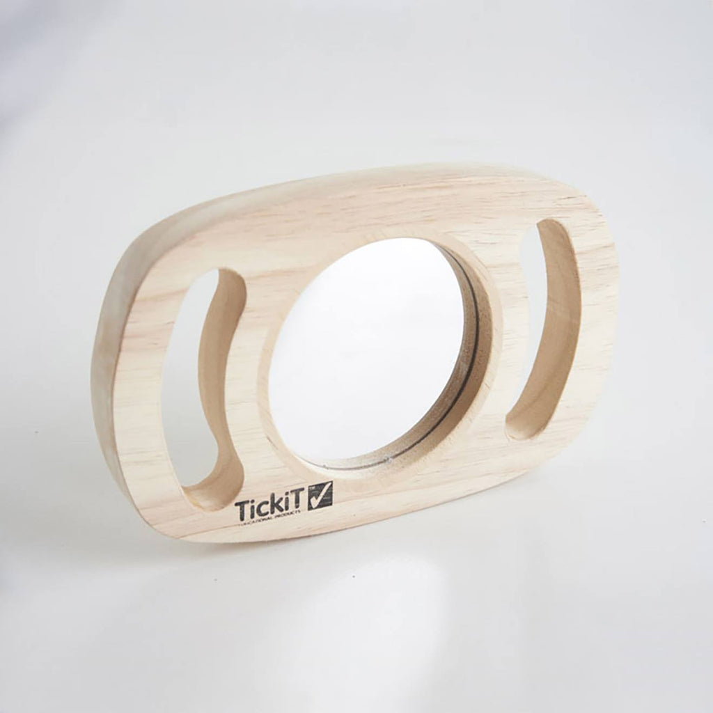 Miroir auto réfléchissant beige