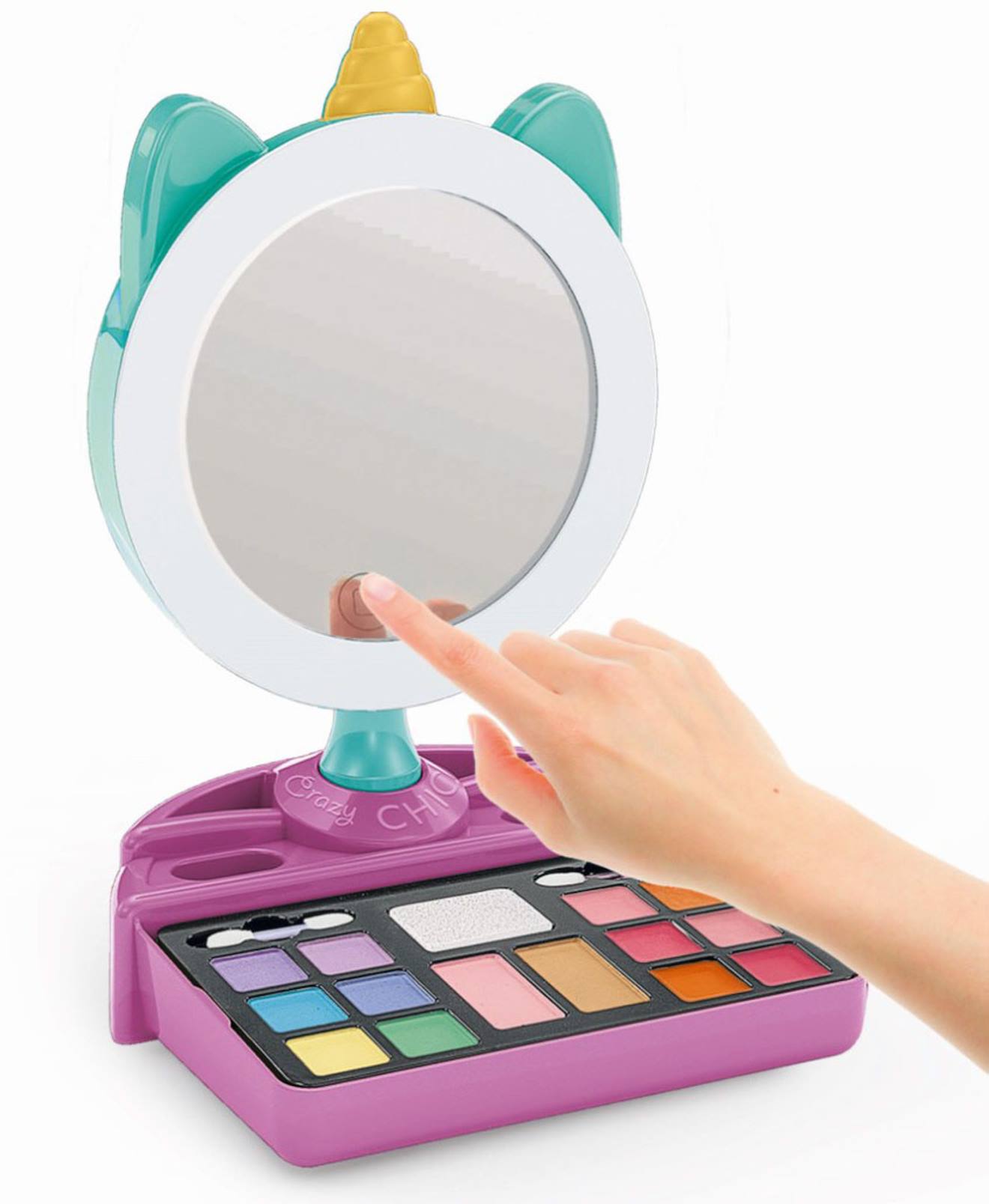 Miroir maquillage lumineux multicolore
