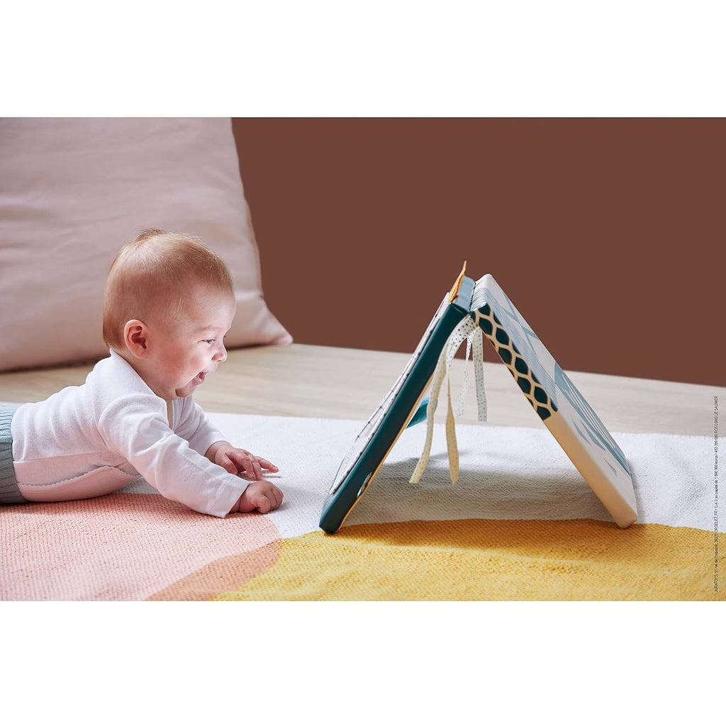 Miroir sensoriel pour bébé beige