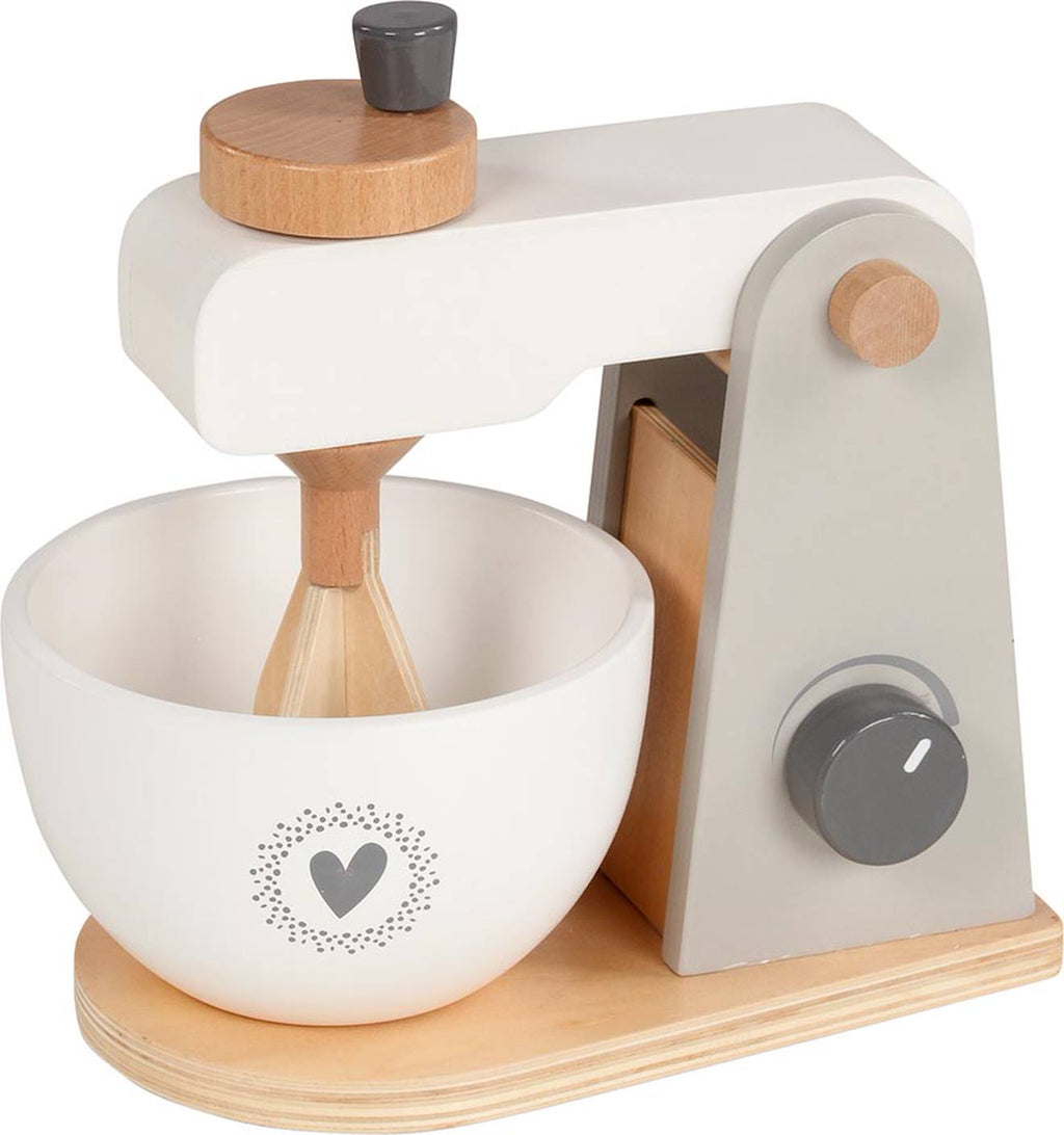 Mixeur en bois blanc