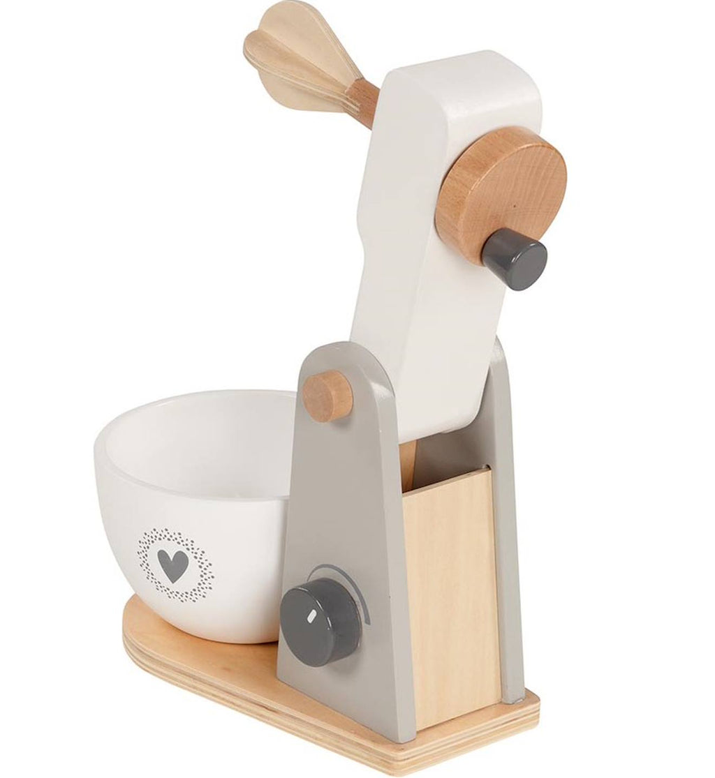Mixeur en bois blanc