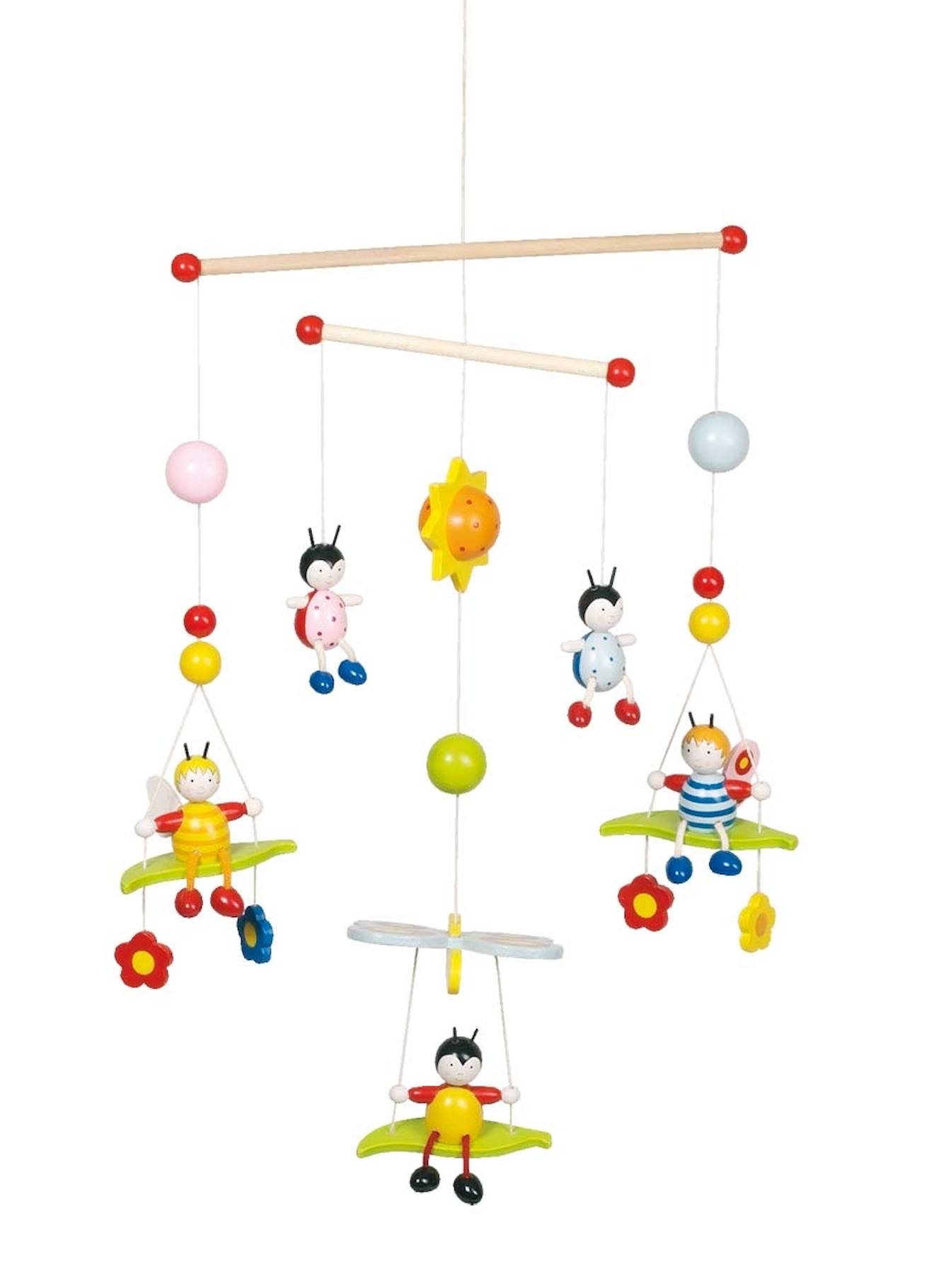 Mobile des petits insectes beige