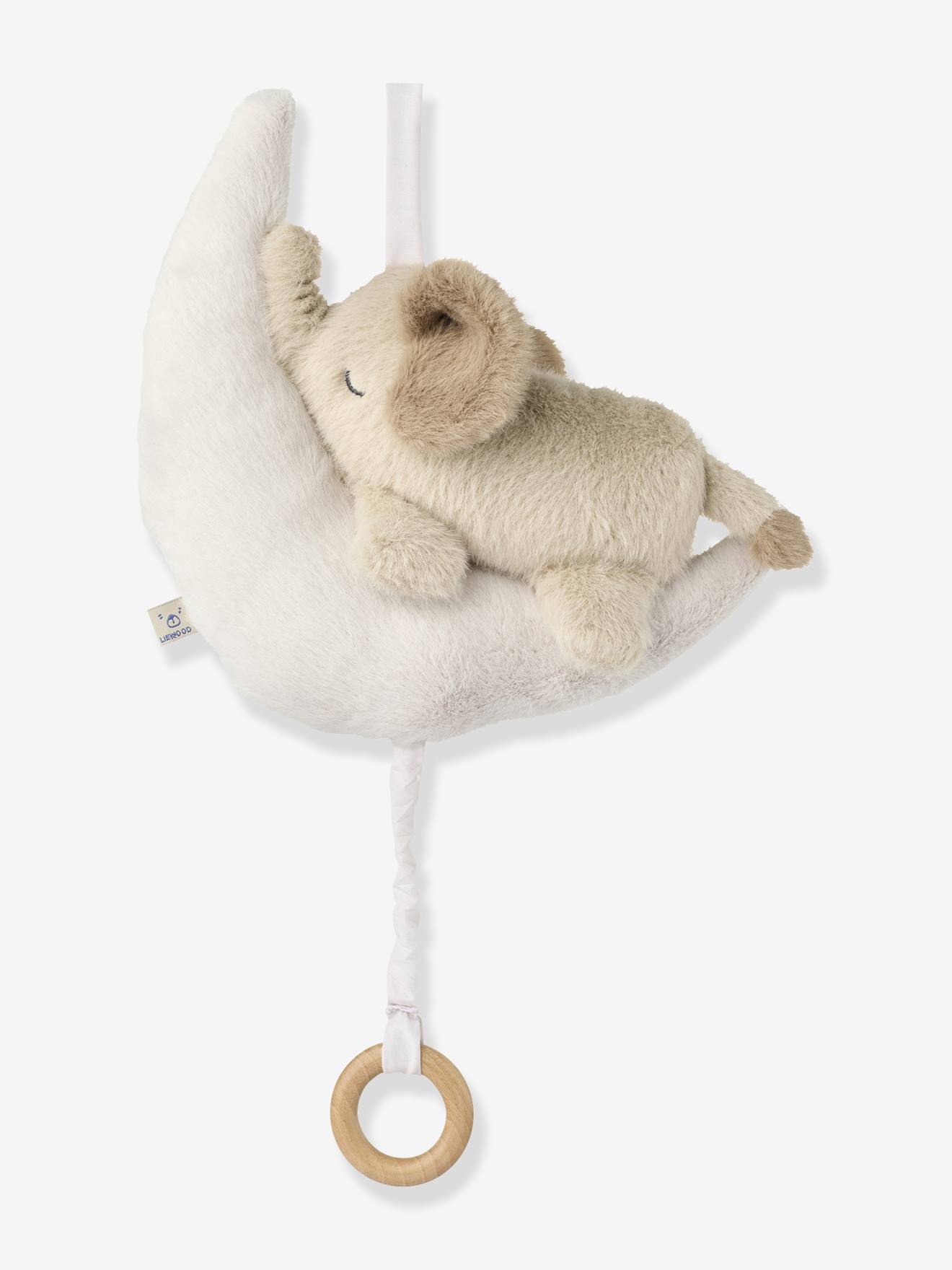 Mobile musical bébé éléphant mandy écru