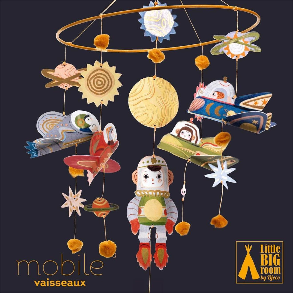 Mobile vaisseaux spatiaux multicolore