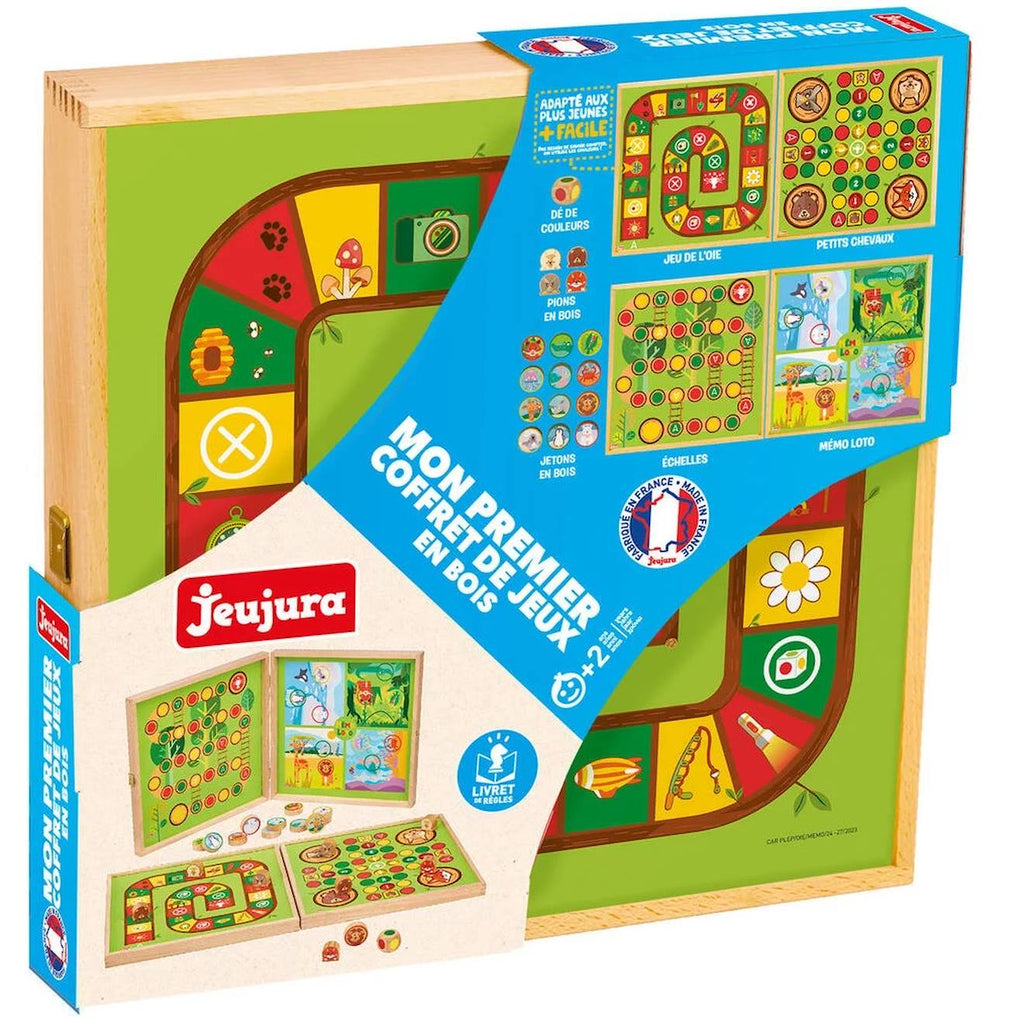 Mon 1er coffret de jeux en bois vert