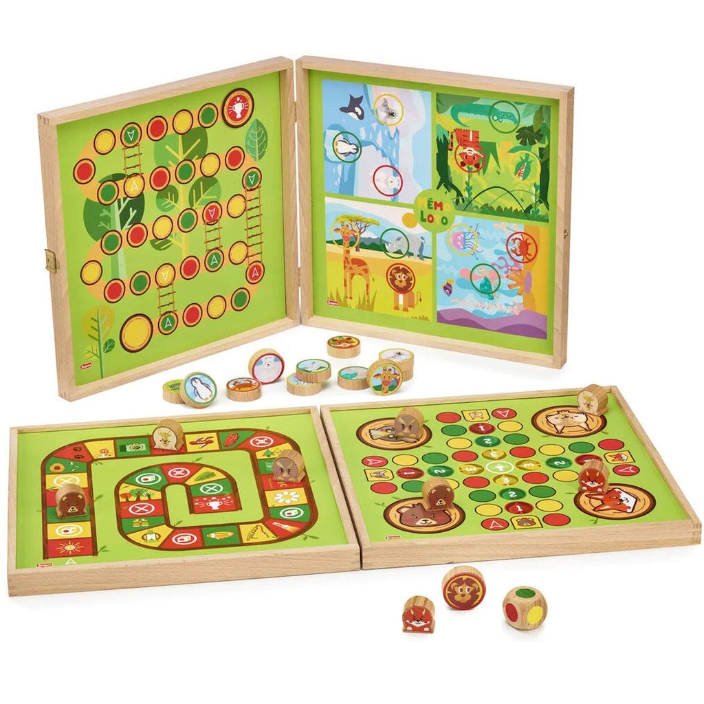 Mon 1er coffret de jeux en bois vert