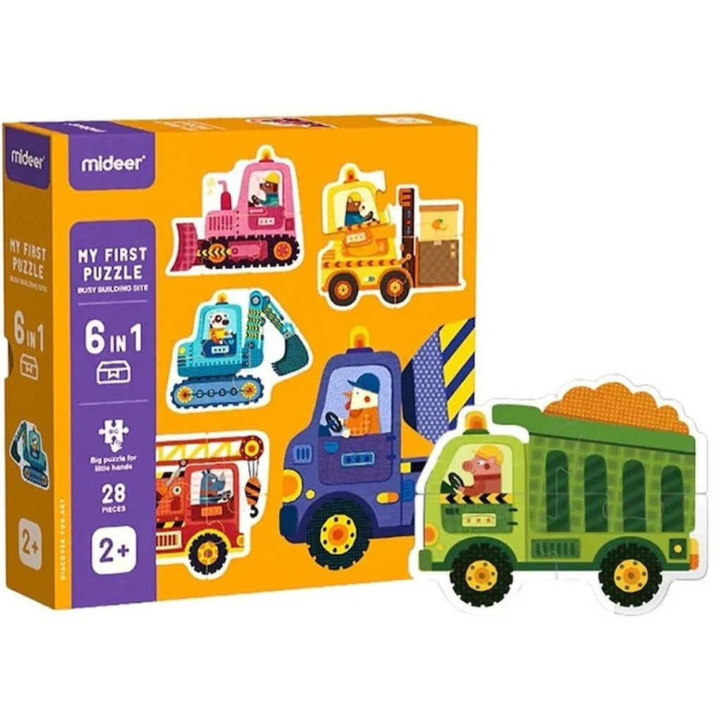 Mon 1er puzzle chantier orange