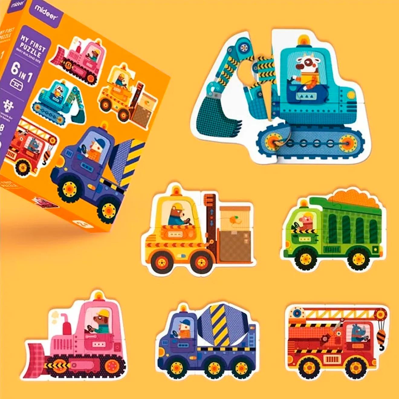 Mon 1er puzzle chantier orange