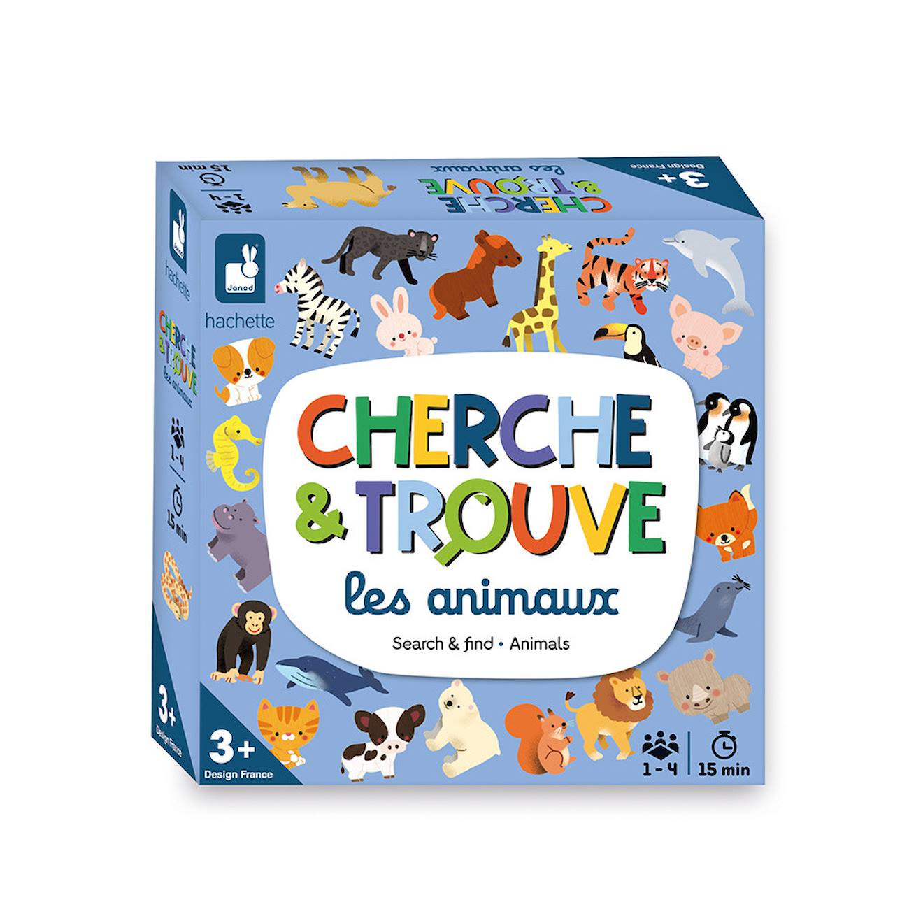Mon premier cherche et trouvé - animaux bleu