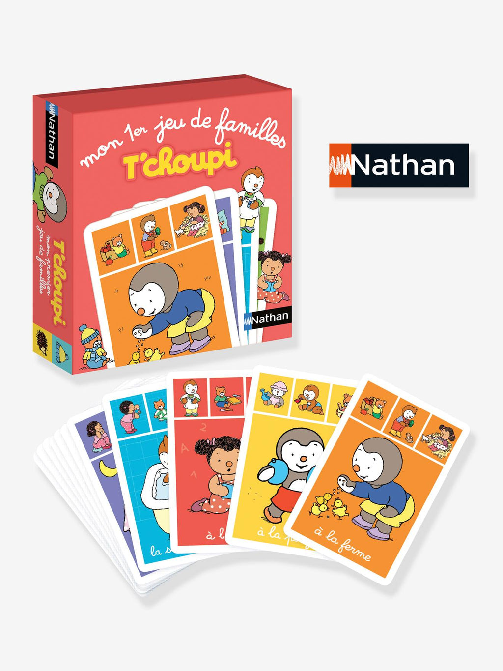 Mon premier jeu de familles t'choupi rouge