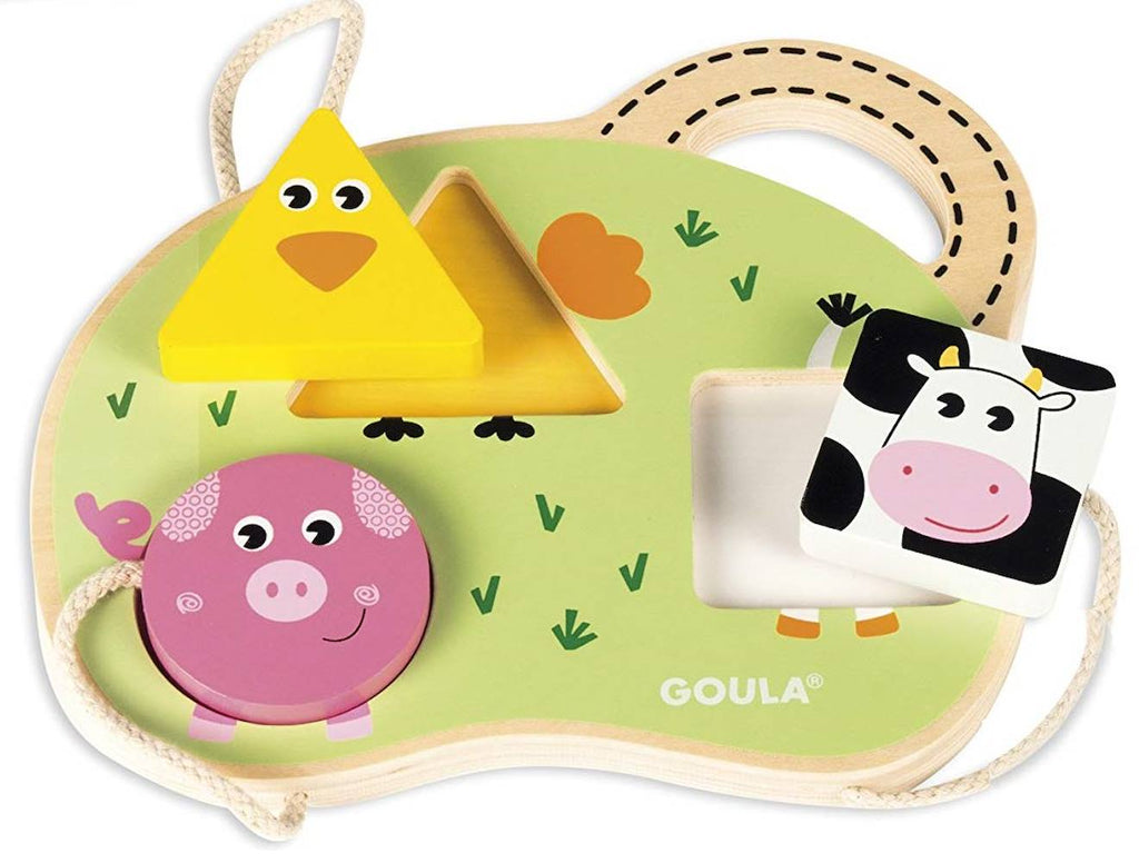 Mon premier puzzle ferme beige