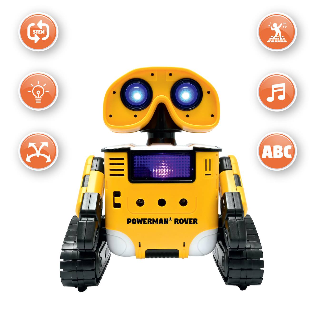 Mon robot multifonction avec changeur de voix, contrôle par geste, musiques et lumières jaune