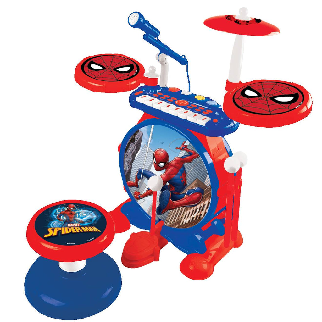 Mon rock band Spiderman batterie lumineuse complète rouge