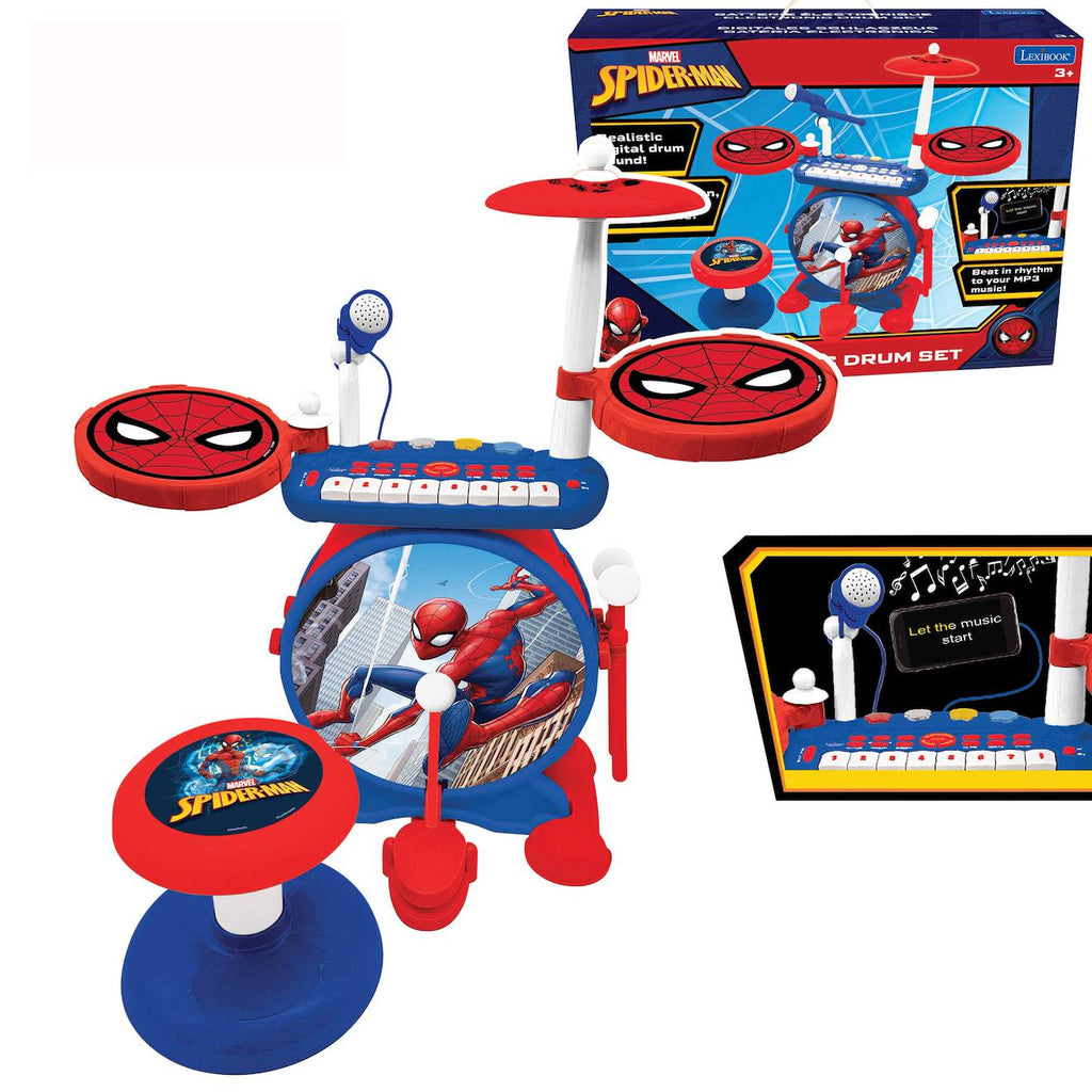 Mon rock band Spiderman batterie lumineuse complète rouge