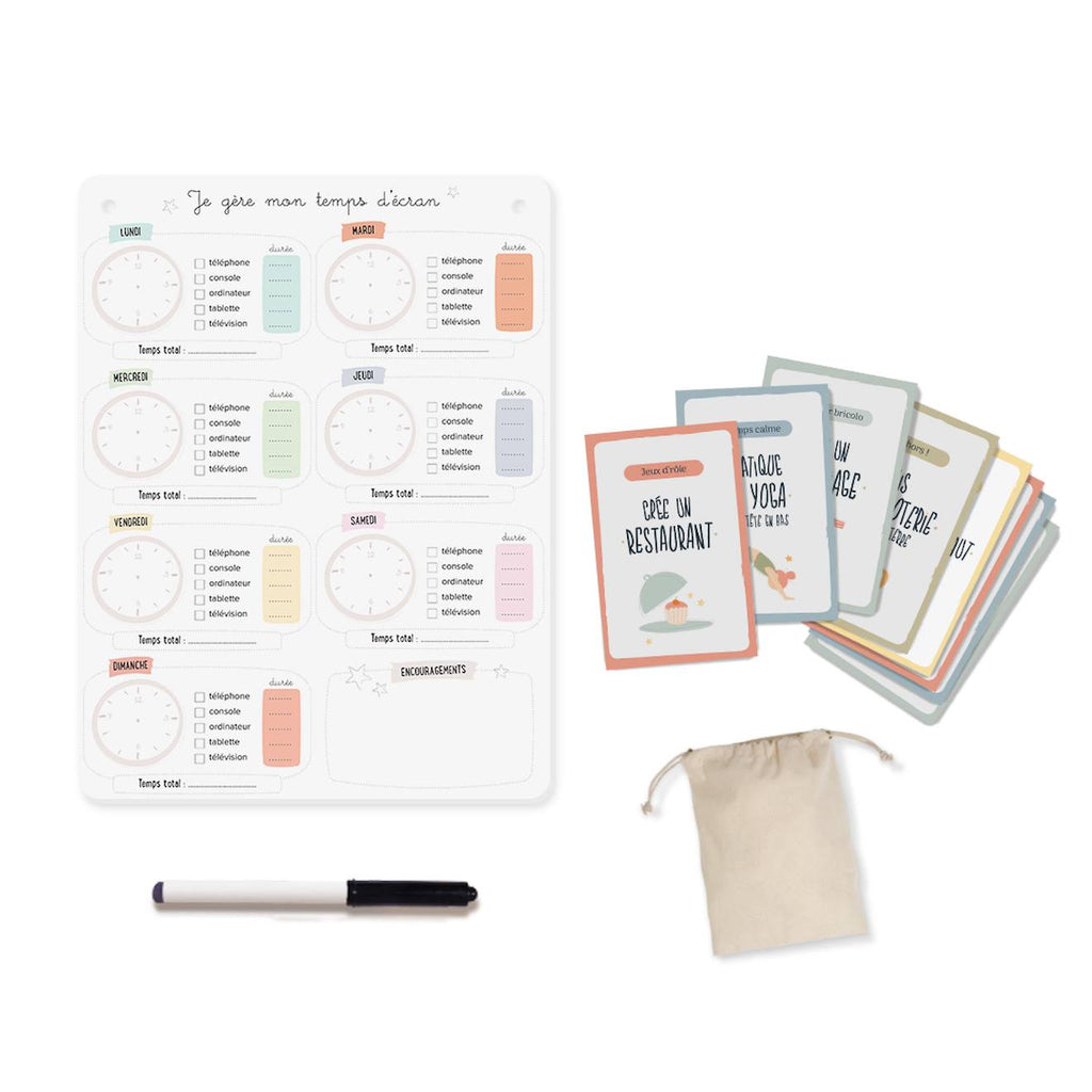 Mon temps d'écran – 30 activités blanc