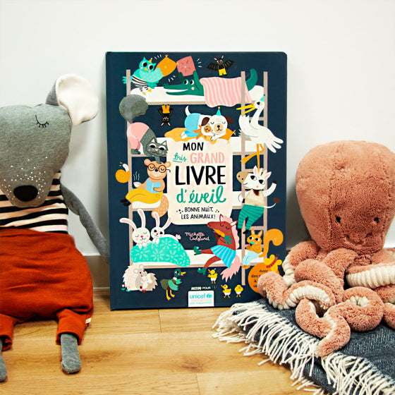 Grand Livre d'Éveil Bonne Nuit Les Animaux