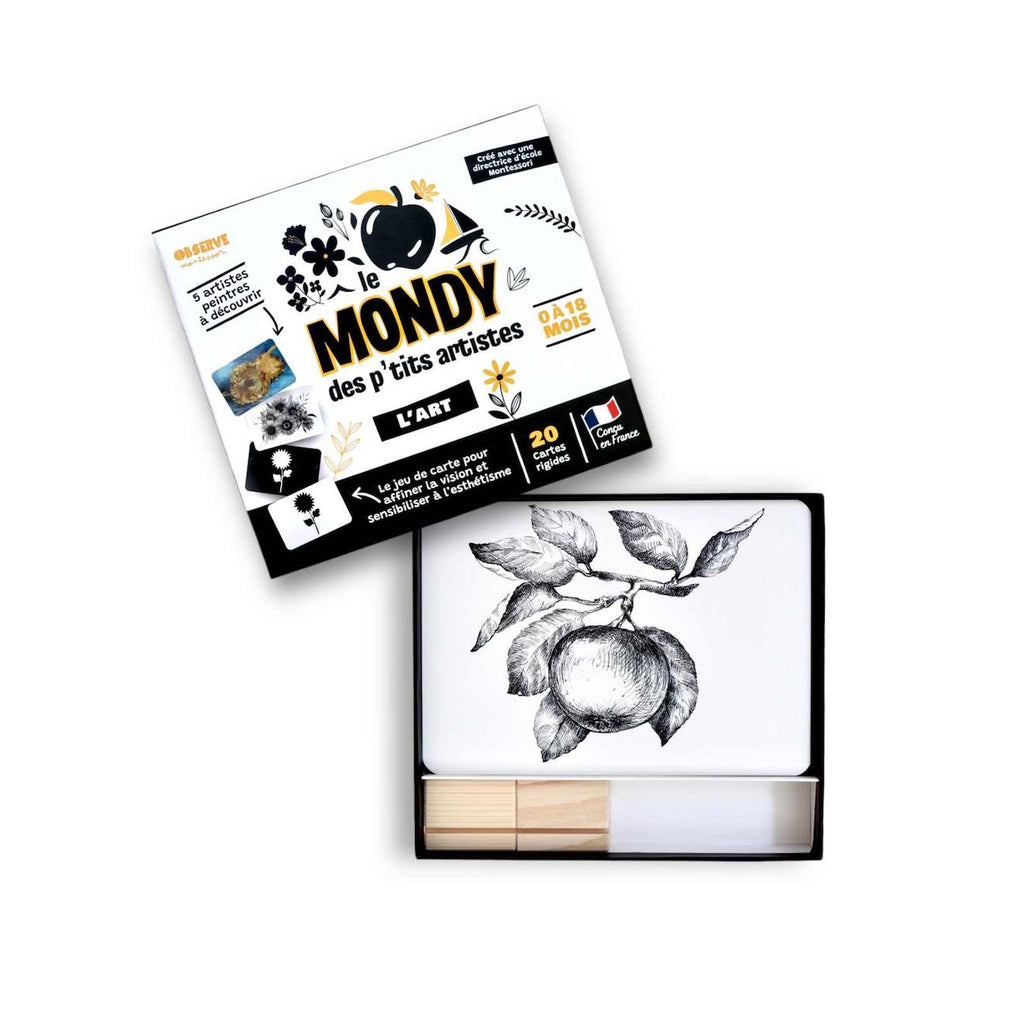 Mondy des artistes - 20 cartes contrastées et en couleur noir