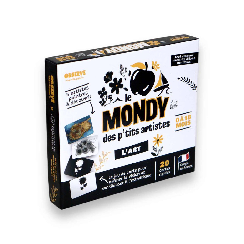 Mondy des artistes - 20 cartes contrastées et en couleur noir