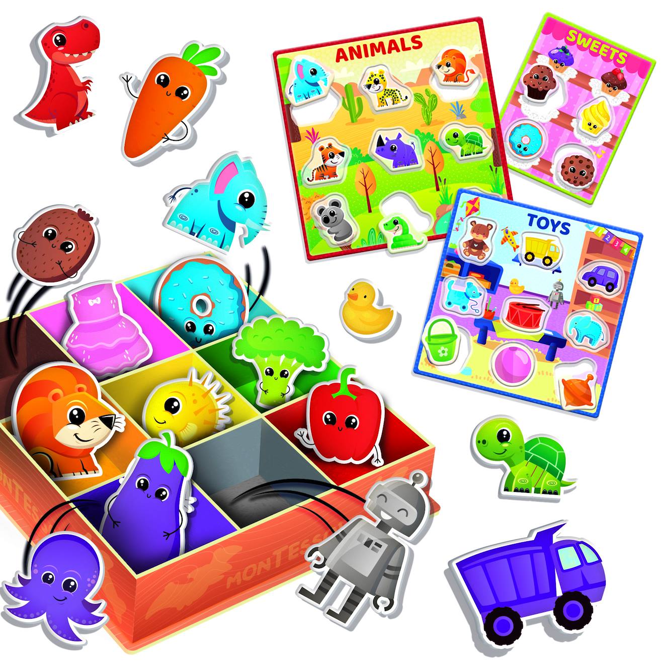 Montessori baby color box colours boîte à couleurs multicolore