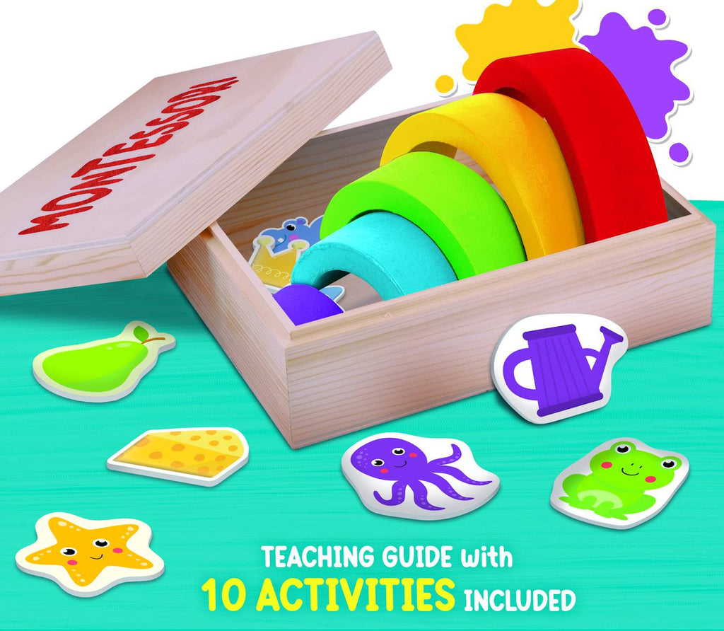 Montessori box la vue multicolore