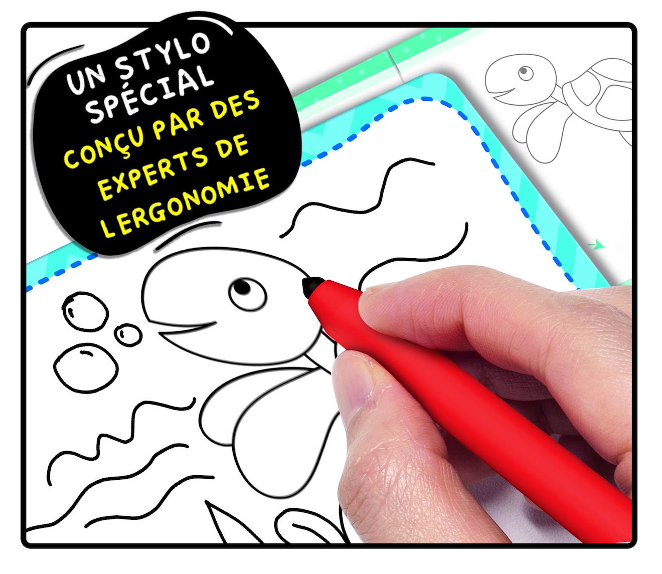 Montessori pen super école de dessin multicolore