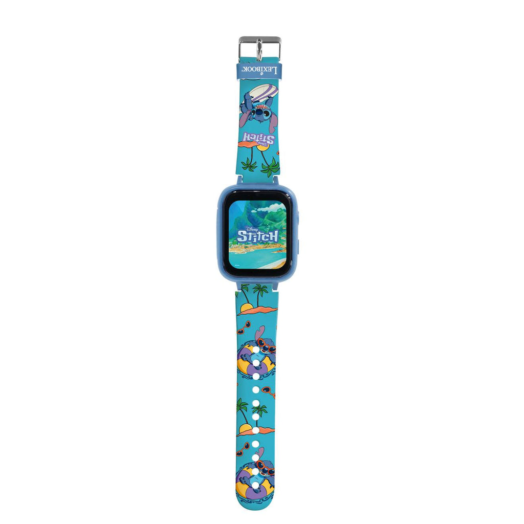 Montre appareil photo avec caméra Stitch, écran tactile HD, lecteur MP3, podomètre, 5 jeux bleu