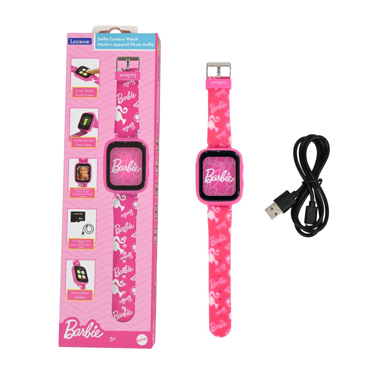 Montre avec caméra Barbie rose