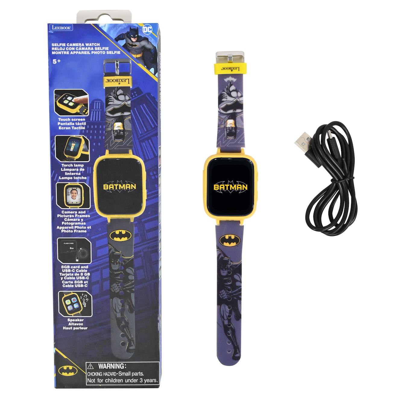 Montre avec caméra Batman noir