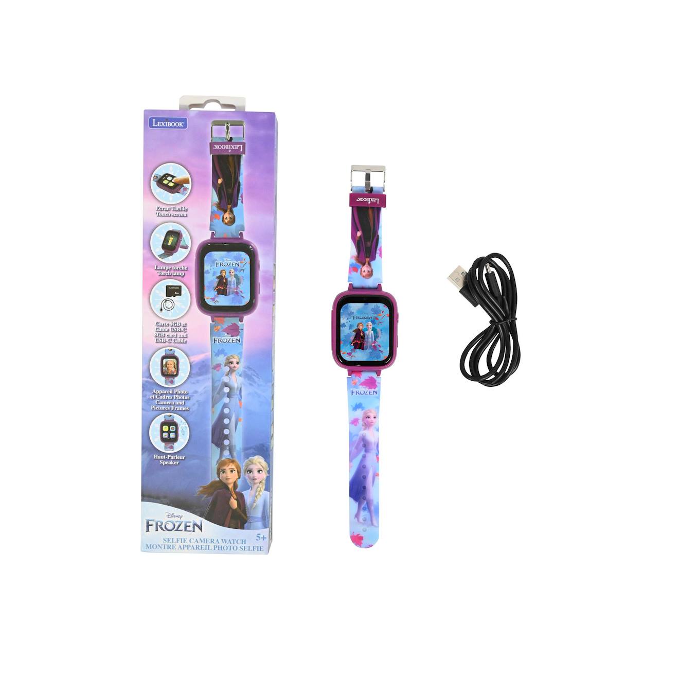 Montre avec caméra Reine des Neiges bleu