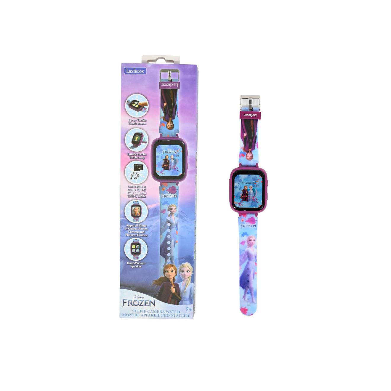Montre avec caméra Reine des Neiges bleu