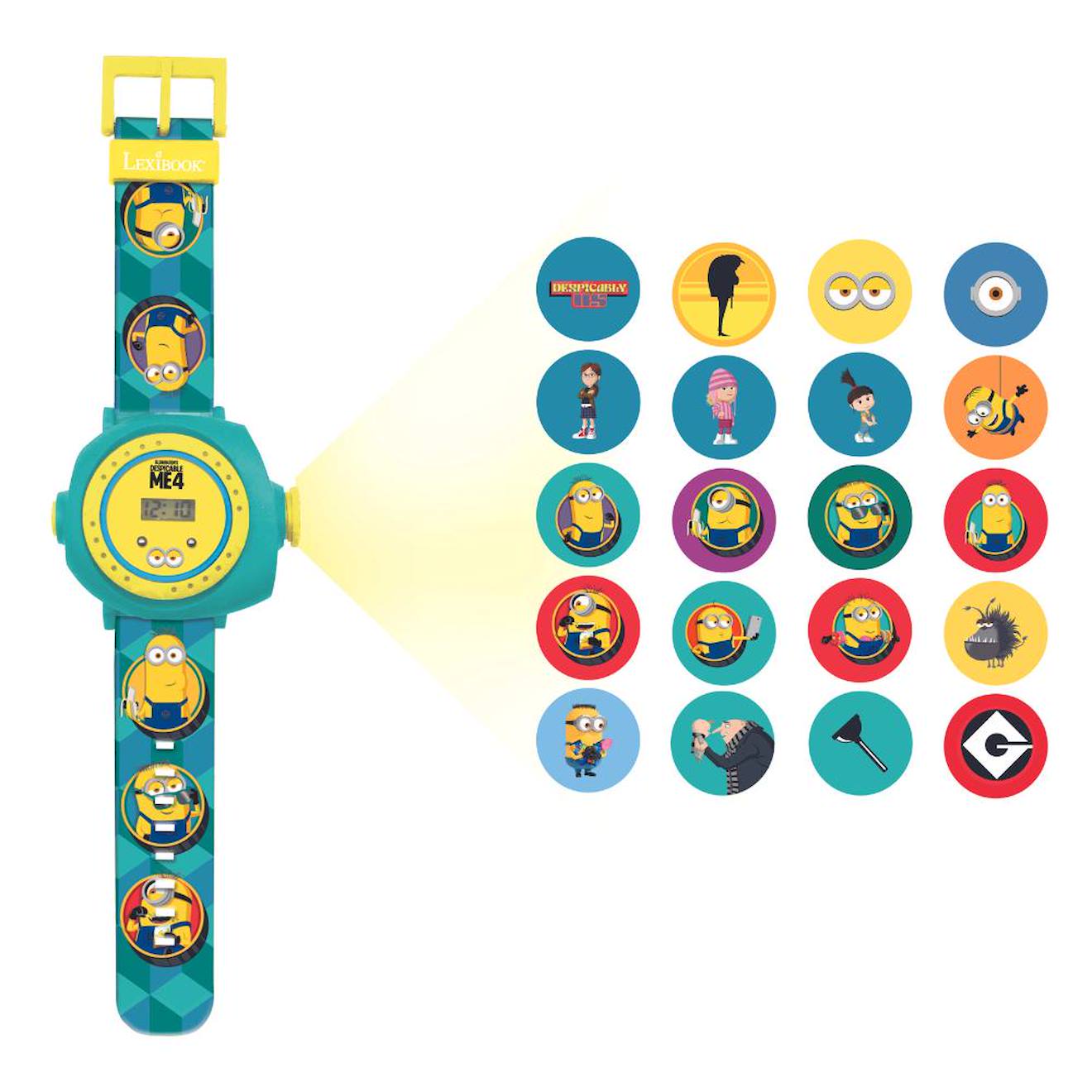 Montre digitale avec projection Les Minions bleu