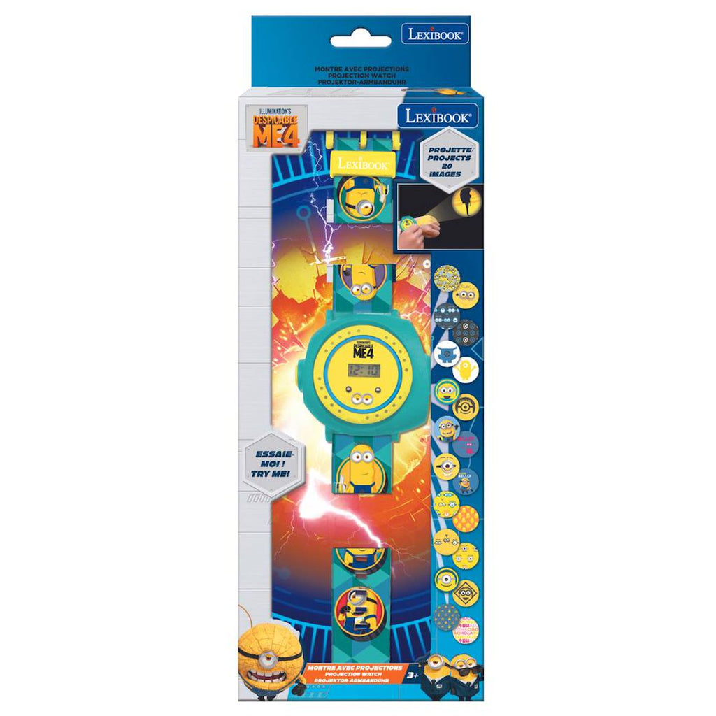 Montre digitale avec projection Les Minions bleu