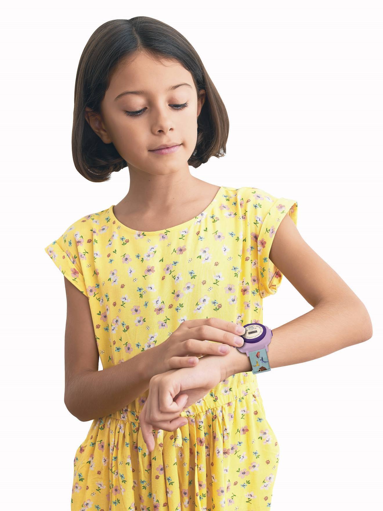 Montre digitale avec projection Wish violet