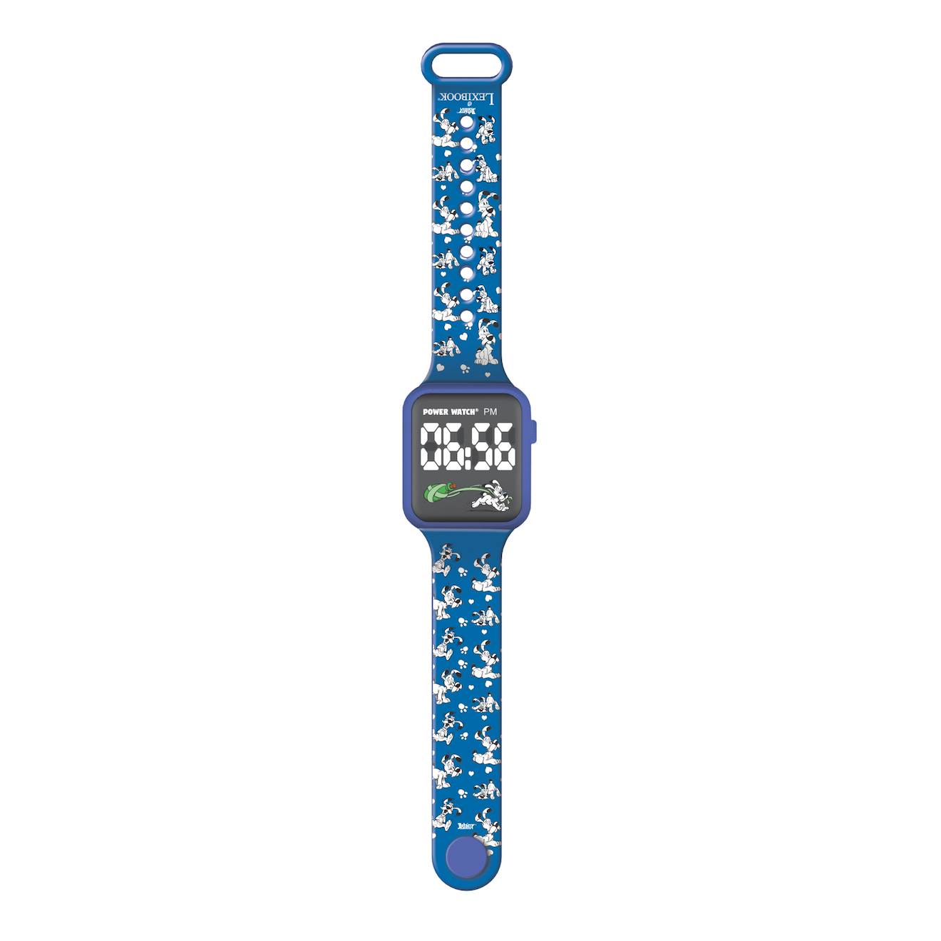 Montre digitale LED astérix bleu