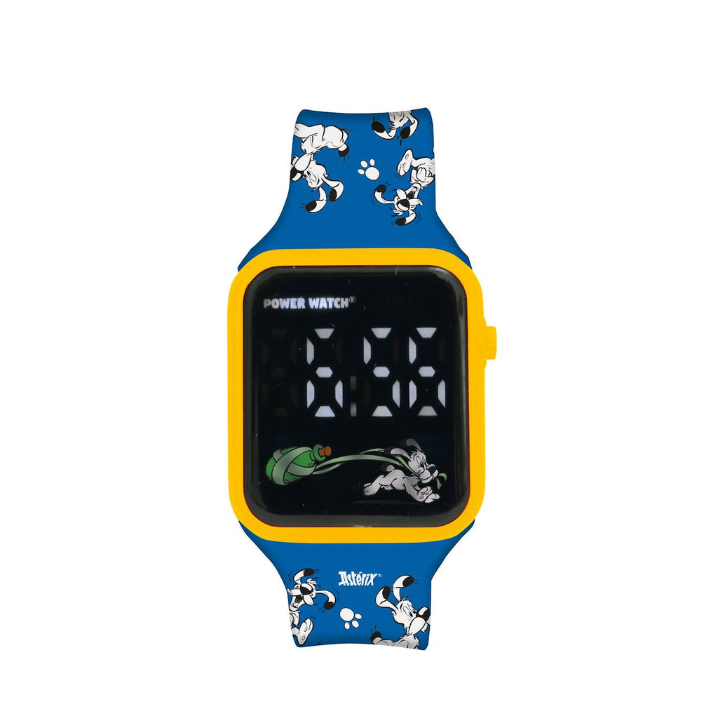 Montre digitale LED astérix bleu