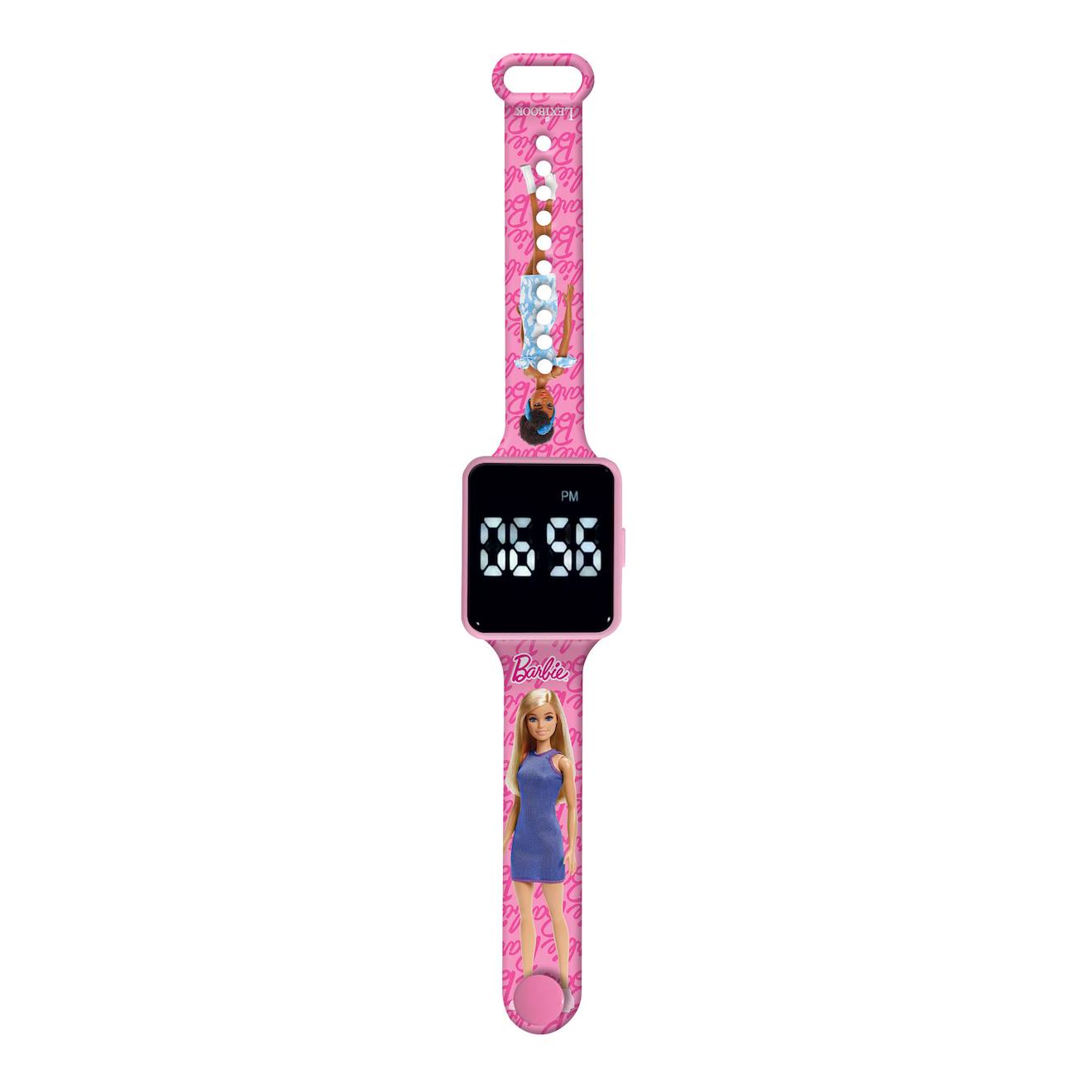 Montre digitale LED Barbie rose