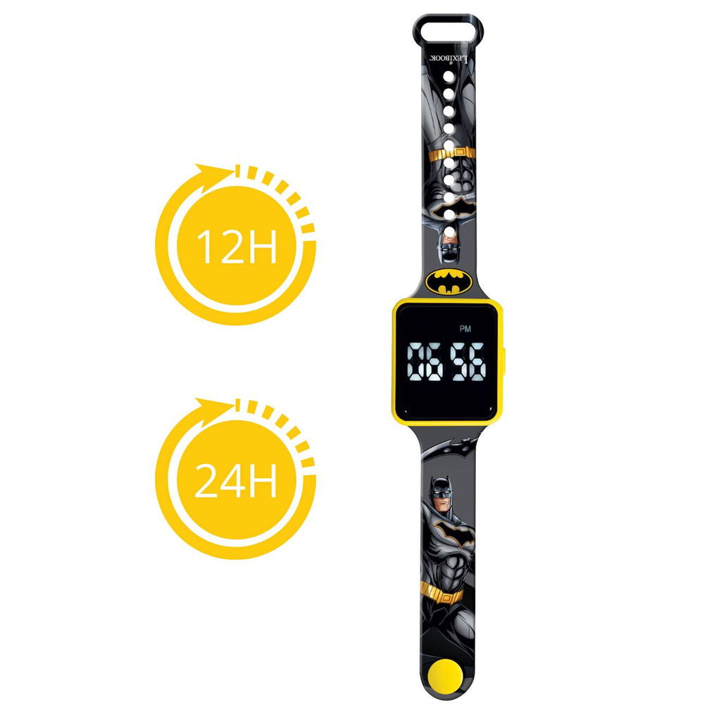 Montre digitale LED Batman noir