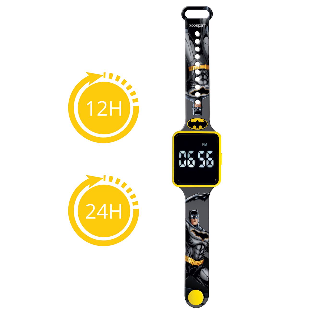 Montre digitale LED Batman noir