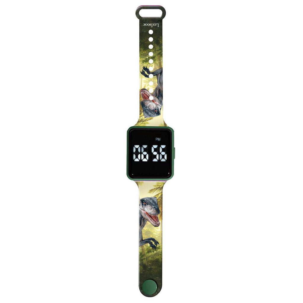 Montre digitale LED dinosaure vert