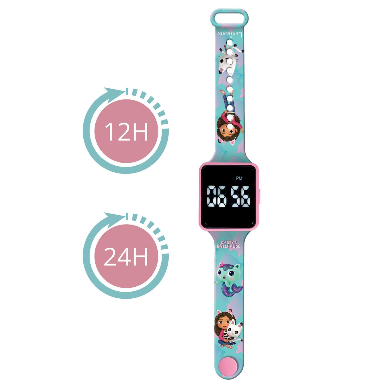 Montre digitale LED Gabby et la Maison Magique bleu