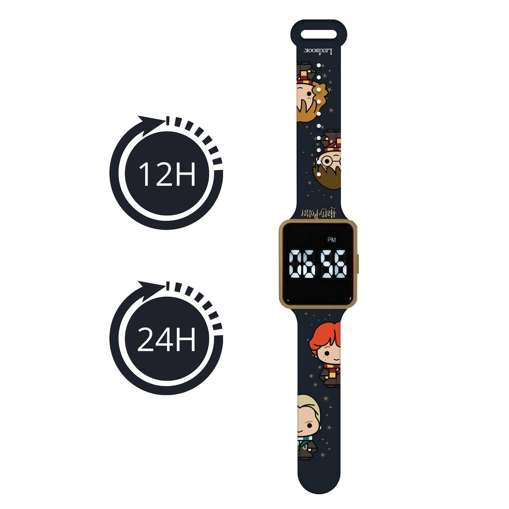 Montre digitale LED Harry Potter noir